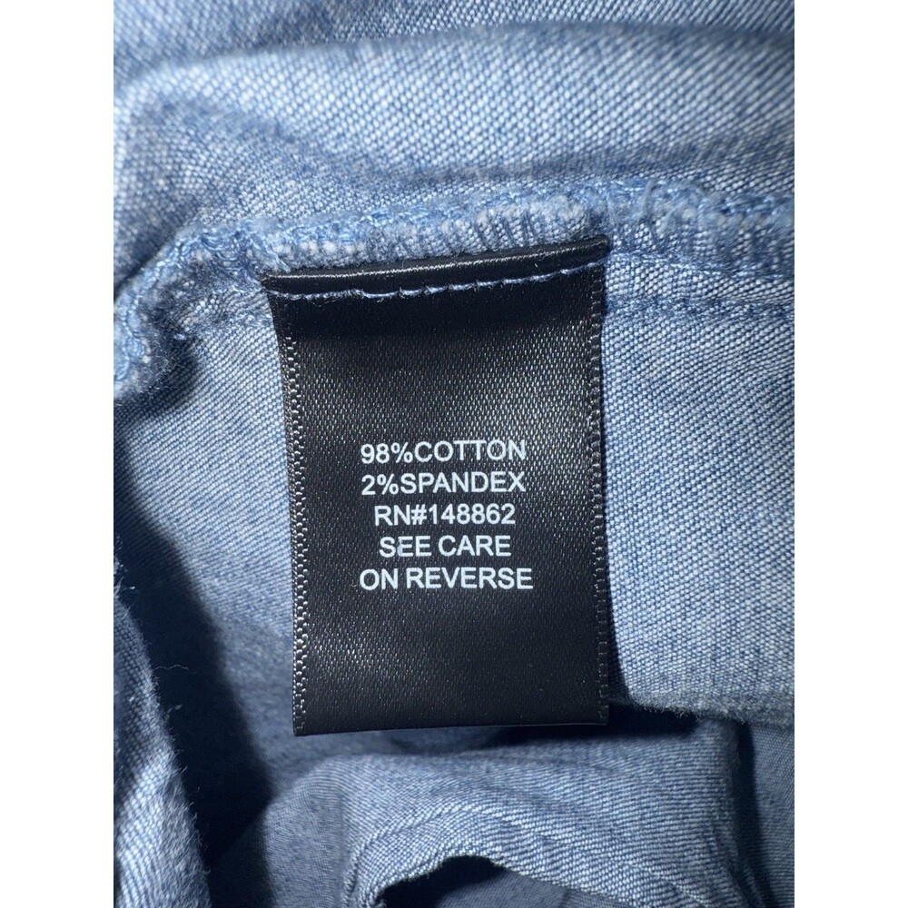NWT Torrid Blue Chambray Denim Shortalls Overalls Square Neck Size 1X 14-16 NEW - Picture 14 of 16